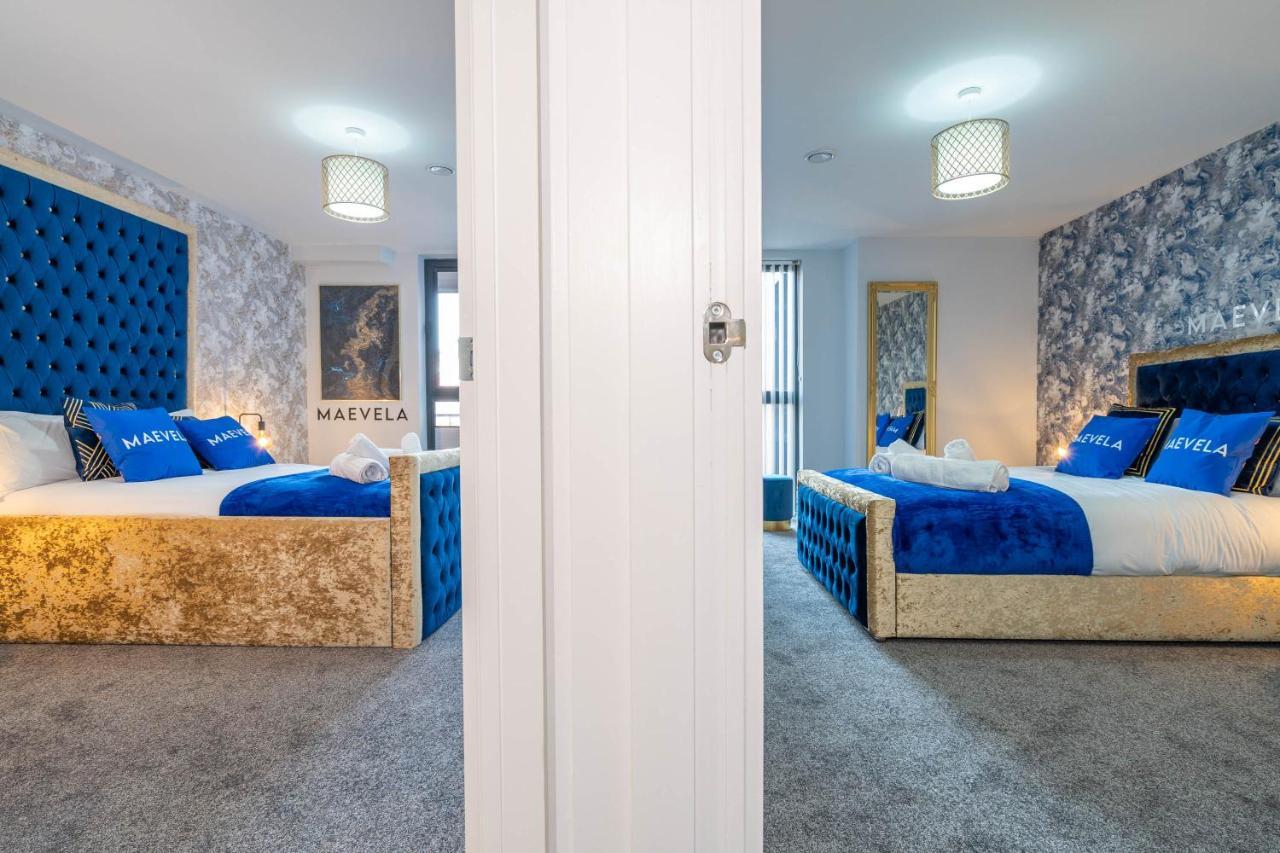 Maevela Apartments - Huge 7Ft Emperor Luxury 2 Bed Apartment - With Parking - New Build - City Centre, Digbeth - Rooftop Terrace - Ps4 & Smart Tv'S Birmingham Esterno foto