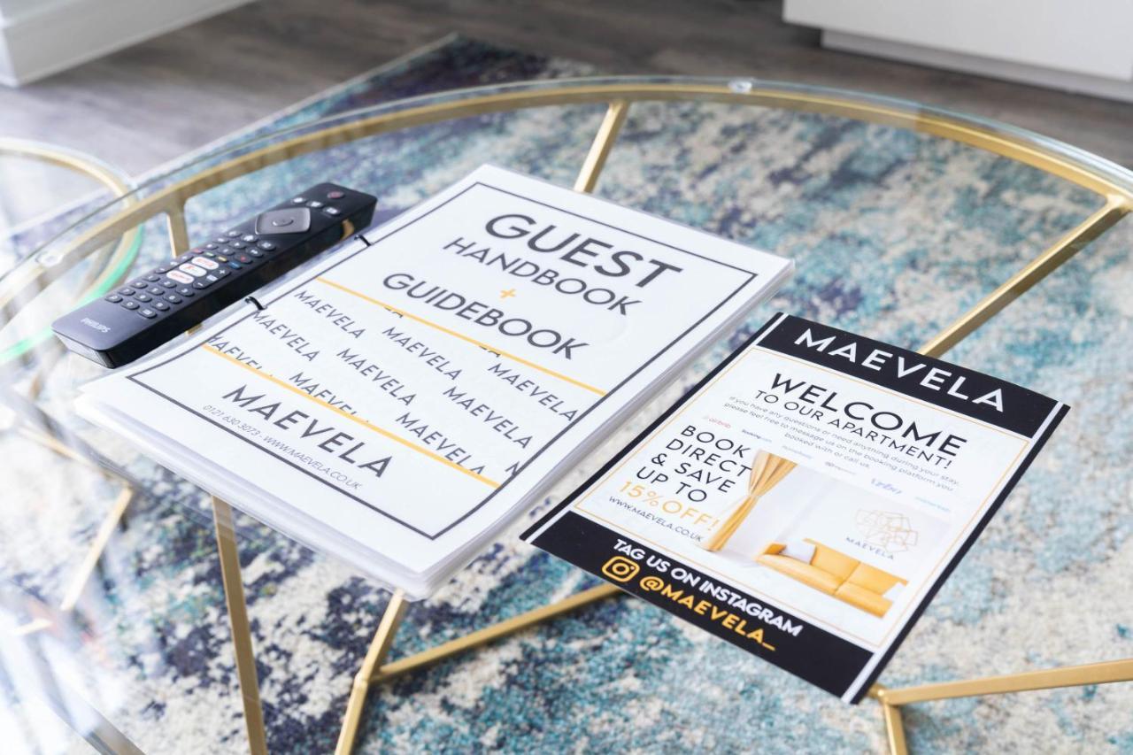 Maevela Apartments - Huge 7Ft Emperor Luxury 2 Bed Apartment - With Parking - New Build - City Centre, Digbeth - Rooftop Terrace - Ps4 & Smart Tv'S Birmingham Esterno foto